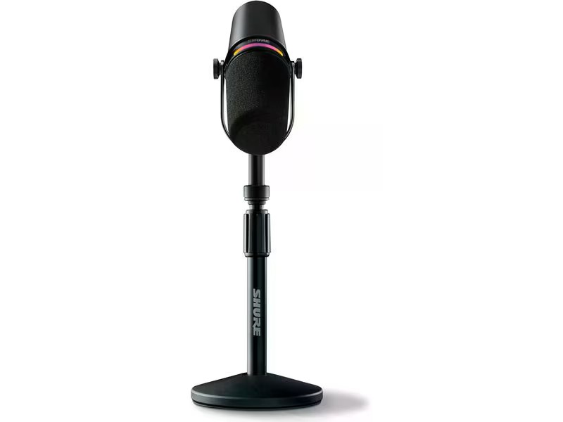 Shure MV7+-K-BNDL Set microphone MV7+ avec pied, noir 