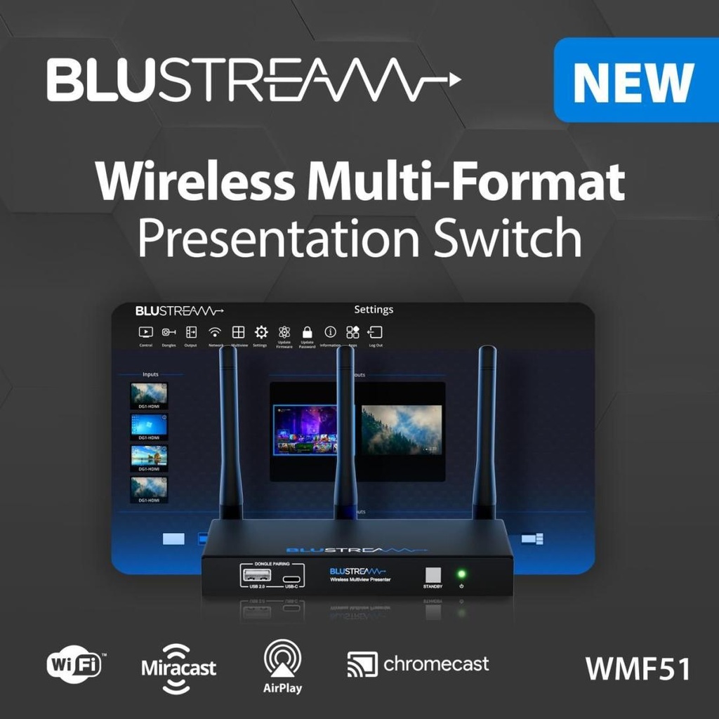 Blustream WMF51 - Switch présentation "multi vue" sans-fil