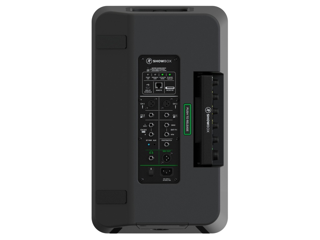 Mackie Showbox - Rig de performance tout-en-un alimenté par batterie