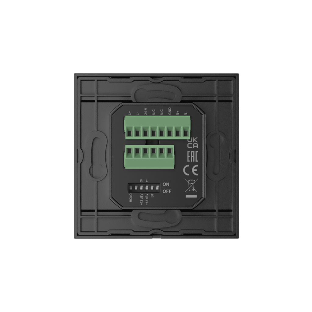 Audac WP225/B - Panel mural MIC/Line/BT noir