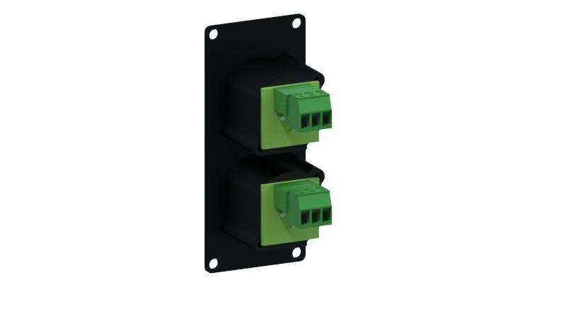 Caymon CASY125/B - 1 module 2x XLR-Femelle