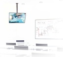 B-Tech Support plafond télescopique 600-1000mm Noir