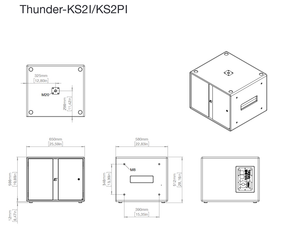 K-Array Thunder-KS2P I Blanc