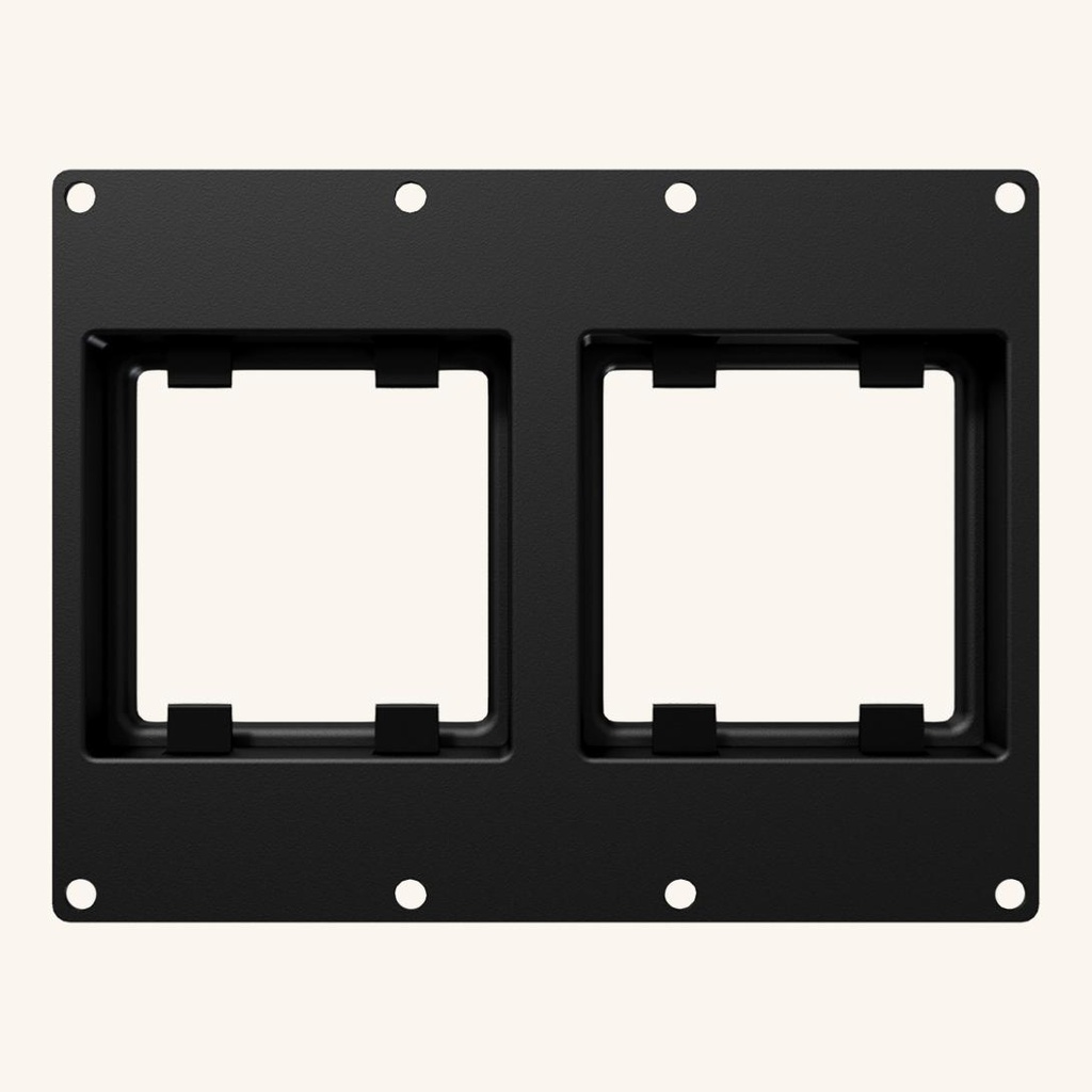 Caymon CASY303/B 2 espaces double 45x45 mm