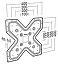 Erard plaque adaptatrice VESA 400