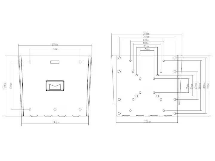 Multibrackets Supports mural Wallmount III Noir