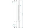 Euromet Rallonge ARAKNO 110-170 cm Blanc