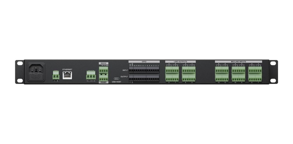 Audac LUNA-U Matrice Audio flexible 12x8 en réseau