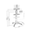Erard KANA1200L - Pied TV métal 55" max