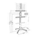 Erard KANA1400XL - Pied TV métal 80" max