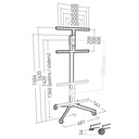 Erard KANA1600XXL - Pied TV bois 80" max