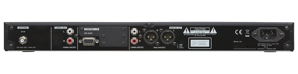 Tascam CD-400UDAB - Lecteur CD avec radio DAB et Bluetooth
