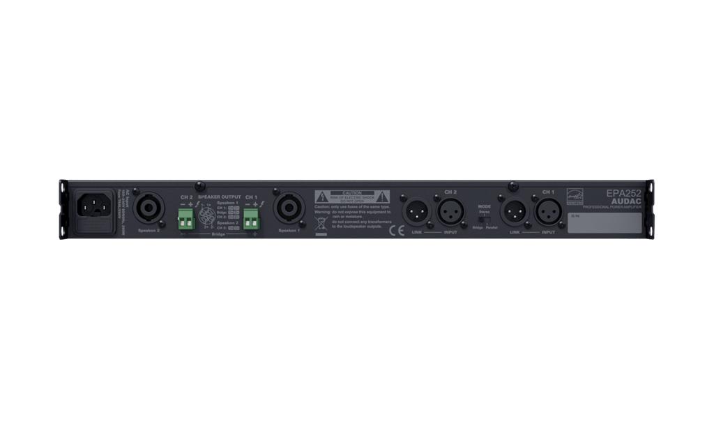 Audac EPA252 - Amplificateur 2x250W@4ohm