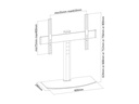 PureMounts Pied de support PM-TVS-01 Noir