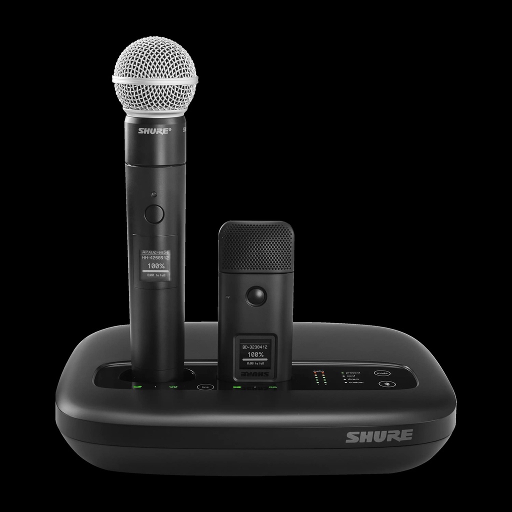 Shure MXW6X/C=-Z11 Émetteur de surface DECT, Cardio, noir (vendu sans la base)