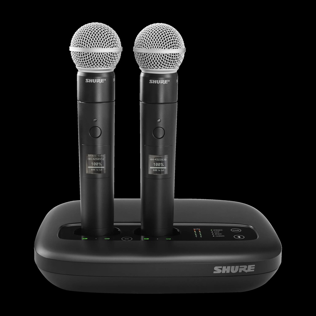 Shure MXW2X/SM58=-Z11 Émetteur à main DECT, SM58, MXW2X (fourni sans la base)
