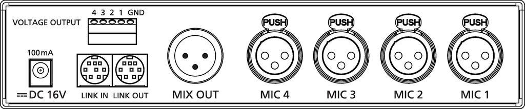 JTS CS-4 Mini-Mixeur Microphones 4x Entrées