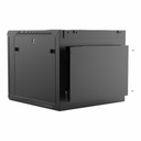 Caymon WPR609R/B 19" Wallmount 9U 600 (dos amovible) - Noir