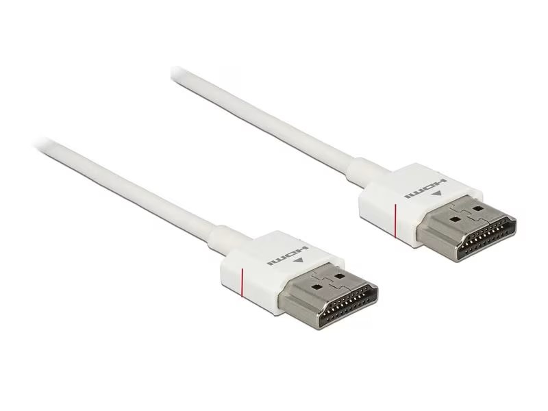 Delock Câble 4K 60Hz HDMI - HDMI, 2 m, Blanc