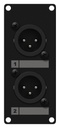 Caymon CASY126/B - 1 module 2x XLR-Mâle