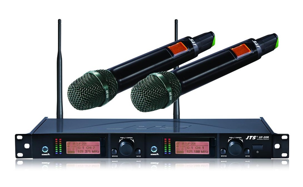JTS UF-20R/UM Set microphone à main UHF 624 - 694 MHz
