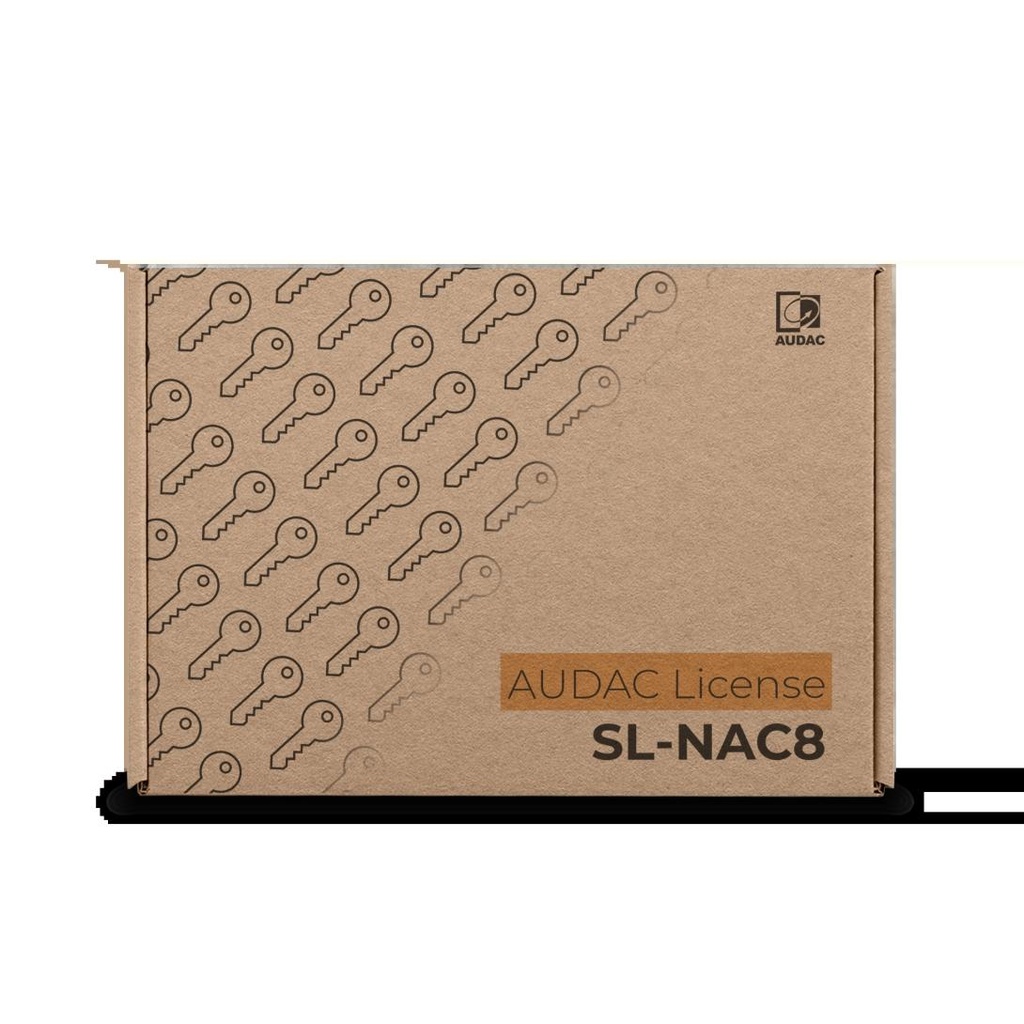 Audac SL-NAC8 8x8 Dante/AES67 expansion license