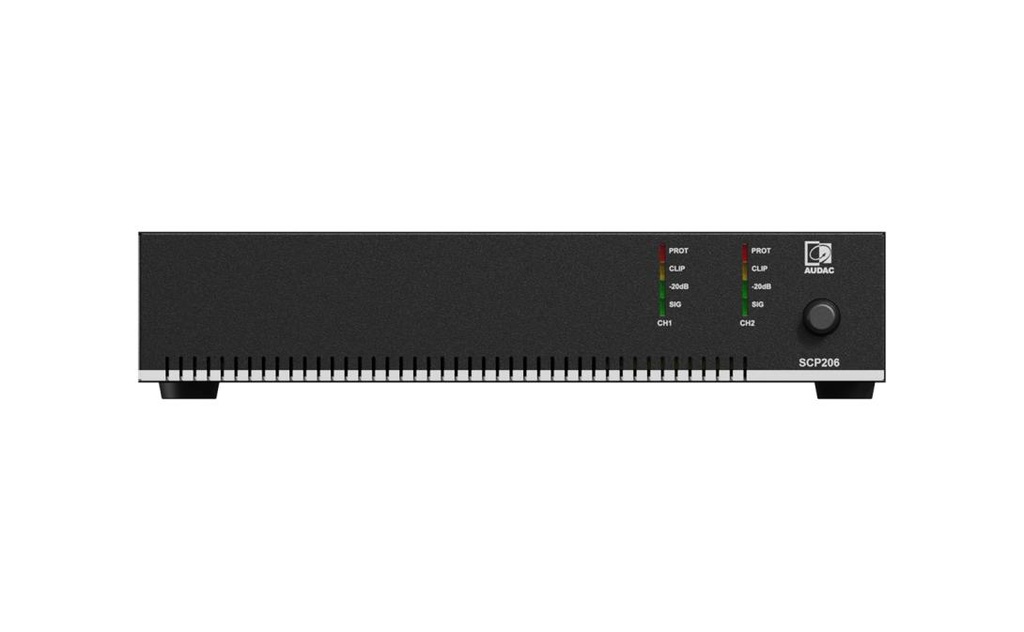 Audac SCP206 - Amplificateur compact 2x60W @4ohm/120W@100V