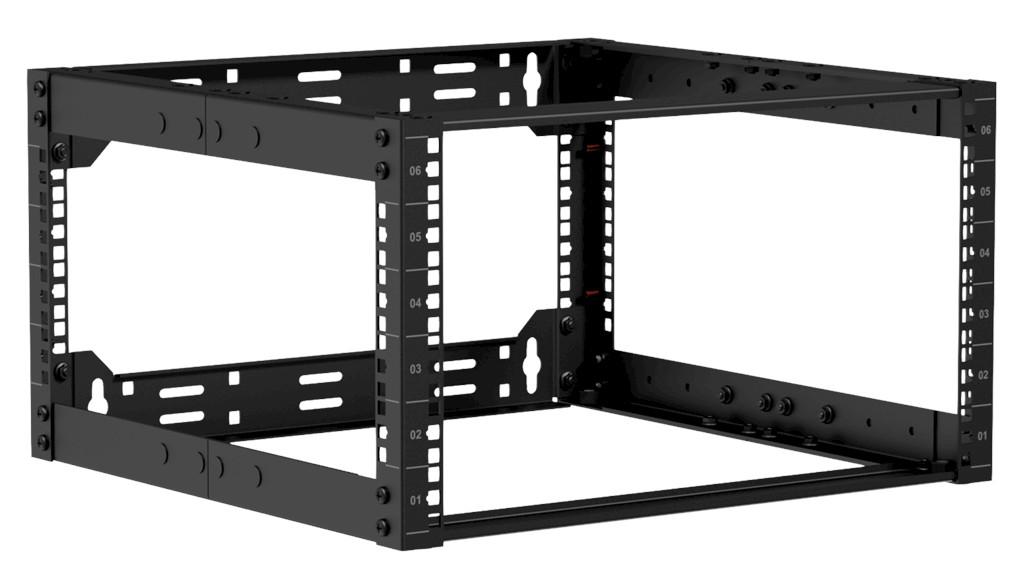 Caymon OPR506A/B - Open Frame Rack 19''/6U - 500-800