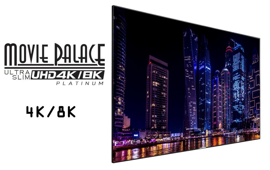 Lumene Ecran fixe 4K/8K 16/9 3050x1720 Ultra Slim Platinium