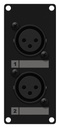 Caymon CASY125/B - 1 module 2x XLR-Femelle