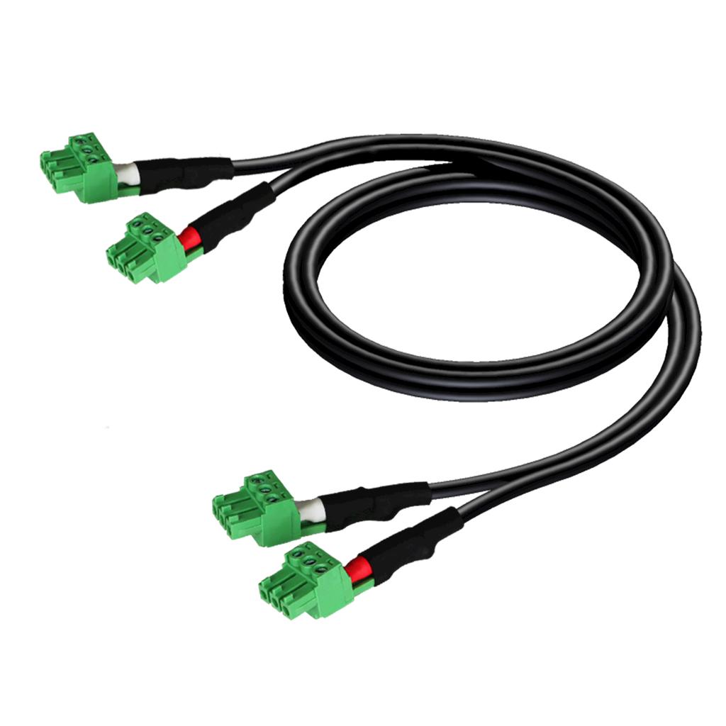 Audac CLA830/1 - Câble 2 x 2 TerminalBlock 3pôles 1 m