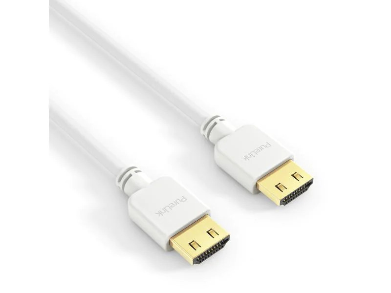 PureLink Câble Slim HDMI - HDMI, 0.5 m Blanc