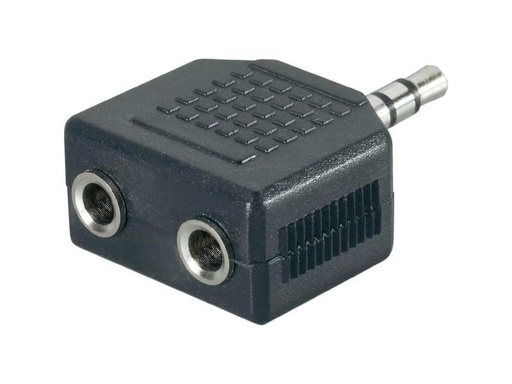 HDGear Adapt. audio Fiche 3.5 mm, mâle - Fiche 3.5 mm, femelle