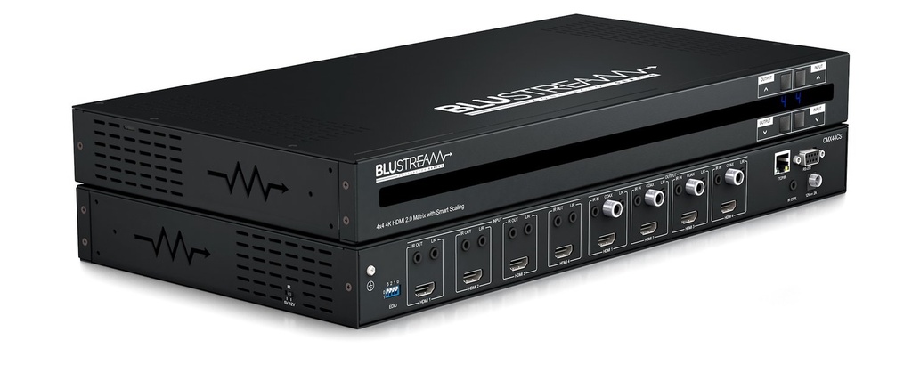 Blustream CMX44CS - Matrice 4x4 HDMI 2.0 4K@18Gbps - Audio Breakout/Smart Scaling/EDID