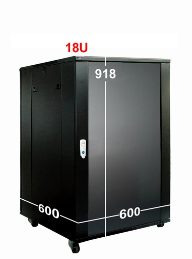 [SPR618] Caymon SPR618 - Rack 19" 18U 450 Noir