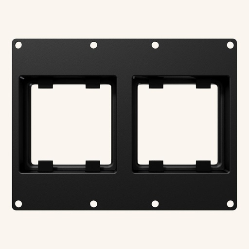 [CASY303/B] Caymon CASY303/B - 2 espaces double 45x45 mm