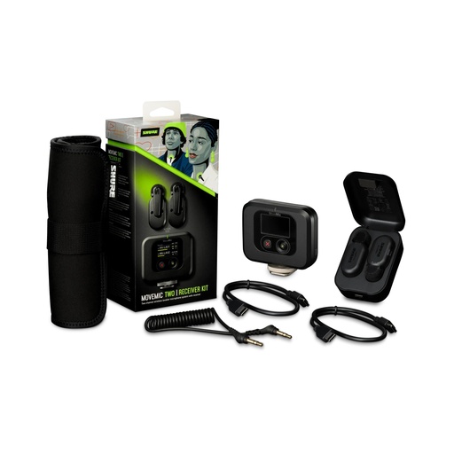 [MV-TWO-KIT-Z6] Shure MV-TWO-KIT-Z6 - Move Mic Two: 2x Mic Lavalier HF, étui charg. et récepteur