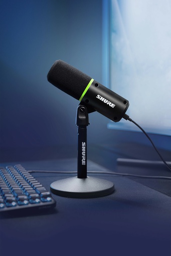[MV6] Shure MV6 -  Microphone pour parole/gaming USB, noir