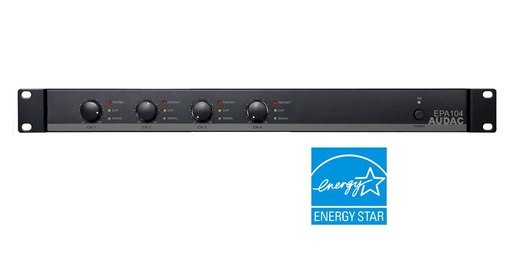 [EPA104] Audac EPA104 - Amplificateur avec Crossover 4x100W@4ohm